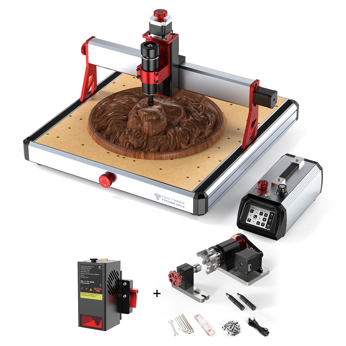 【Przedsprzedaż】Twotrees TTC450 Ultra CNC Router Machine