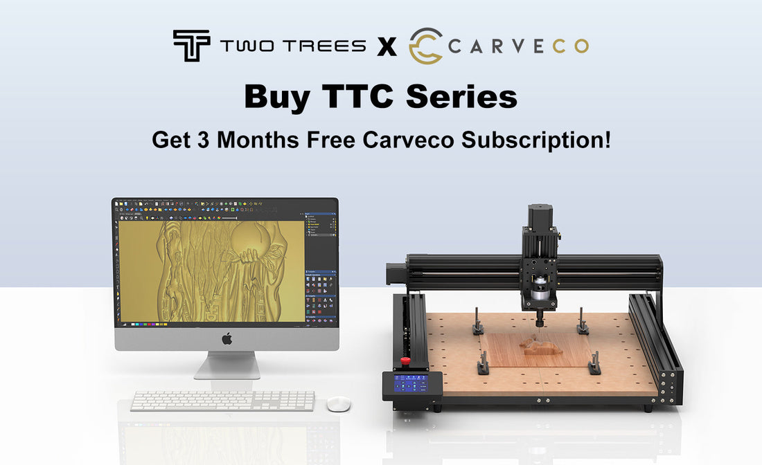 TwoTrees & Carveco: $150-worth perks for CNC Users