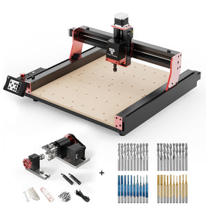 Frezarka CNC Twotrees TTC450 PRO + 4. oś + frezy trzpieniowe