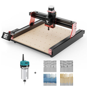 Frezarka CNC Twotrees TTC450 PRO + wrzeciono 800 W + frezy trzpieniowe