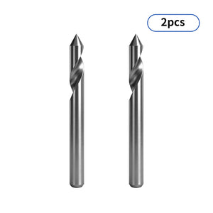 Twotrees Solid Carbide Single Flute Spiral End Mill Set 2PCS