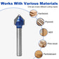 Twotrees Solid Carbide 90° V-Bit Set 4PCS