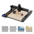 Maszyna frezarska CNC Twotrees TTC450 + silnik 500W + 4. oś obrotowa CNC + frezy końcowe