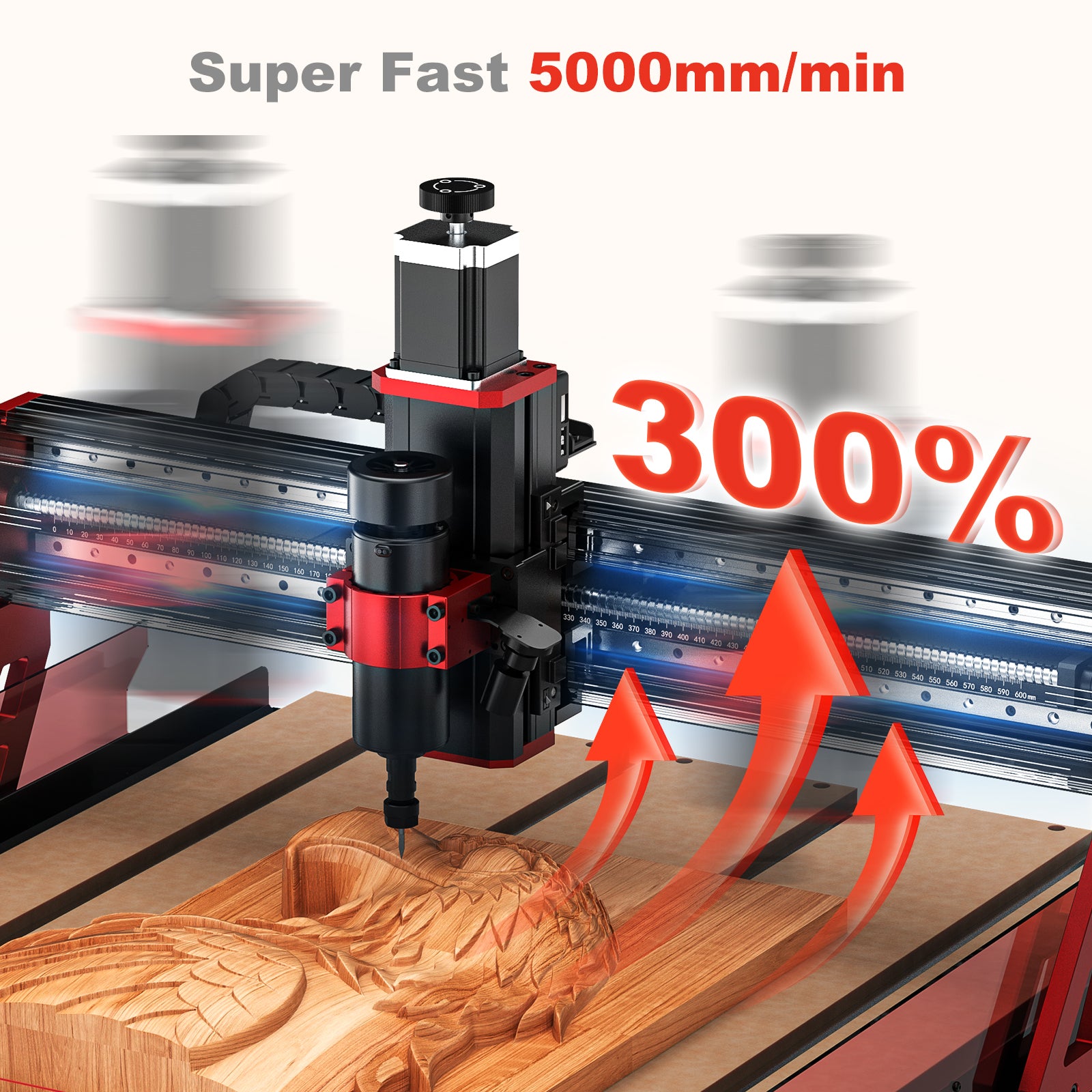 coco 2点 Twotrees TTC6050 CNC Router Machine + 800W Spindle + 4th Axis