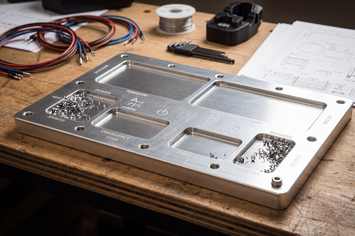 Precyzyjny aluminiowy panel sterowania
